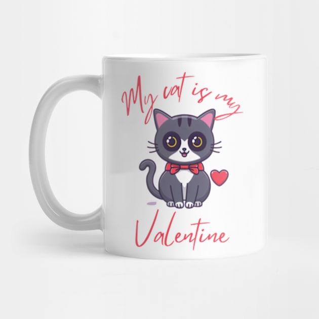 My cat is my valetine by Oasis Designs